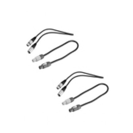 Set de 4 Cables p/DVA T, (2x Powercon Link Cable 70cm + 2x XLR M/H Cable 70cm)