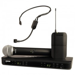 Microfono Inalambrico Doble Combinado Shure BLX1288A/P31-M5, Mano/Vincha