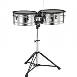 Timbaleta Primero Pro, 14 y 15 Pulgadas De Acero, Con Soporte.