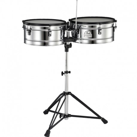 Timbaleta Primero Pro, 14 y 15 Pulgadas De Acero, Con Soporte.