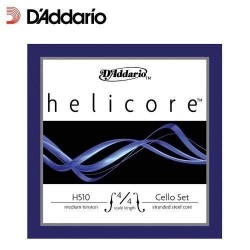 * Encordado Daddario para Cello, 4/4, Helicore, nucleo de acero multi-trenzado H5104/4M