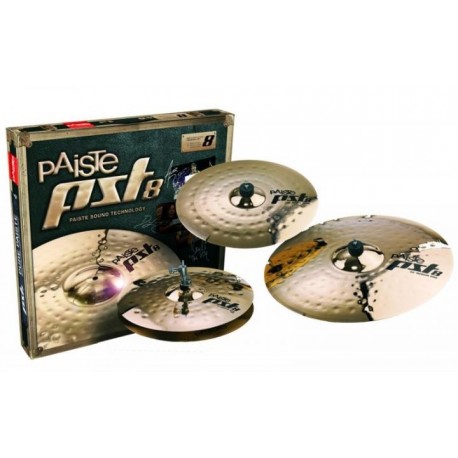Platillo Paiste Serie PST8 Universal Set Hi-Hat 14"+Crash 16"+Ride 20"