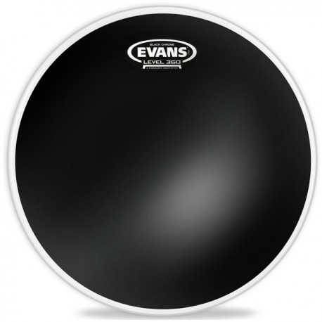 Parche 12" Evans Black Chrome Negro
