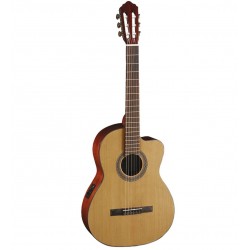 Guitarra Clasica Cort AC120CE-OP Standard - Tapa Abeto Corte y EQ con Funda