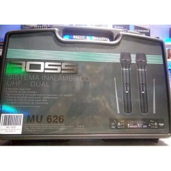 Sistema Inalambrico Ross MU-626 - Doble de Mano UHF