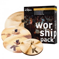 Set de Platillos Zildjian Worship K Custom Cymbal Set - HH14  Dark + Fast Crash 16  + Fast Crash 18  + Ride 20  Medium Ride