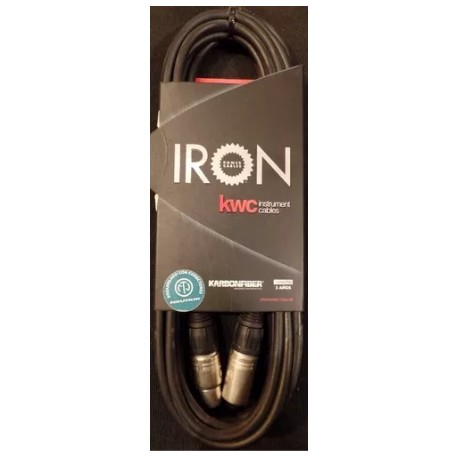 Cable KWC Iron 242 - Xlr a Xlr x 6mts Conectores Neutrik