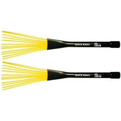 Escobillas Vic Firth Rock Rake - Cerdas Plástico Amarillo