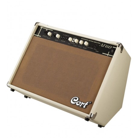 Amplificador de Guitarra Acustica CORT 60W 2X8"+TW EQ 4BD REV AF60